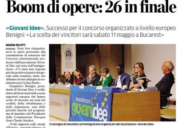 Studenti e immigrazione- le opere in finale- Rassegna stampa Eco di Bergamo 29-4-19
