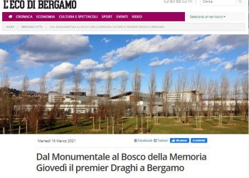 Il premier a Bergamo: Dal Monumentale al Bosco della Memoria